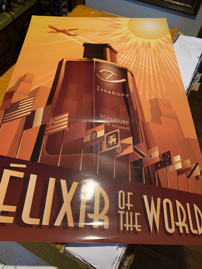 ÈLIXIR OF THE WORLD Poster United States Edition – World of Zaharoff